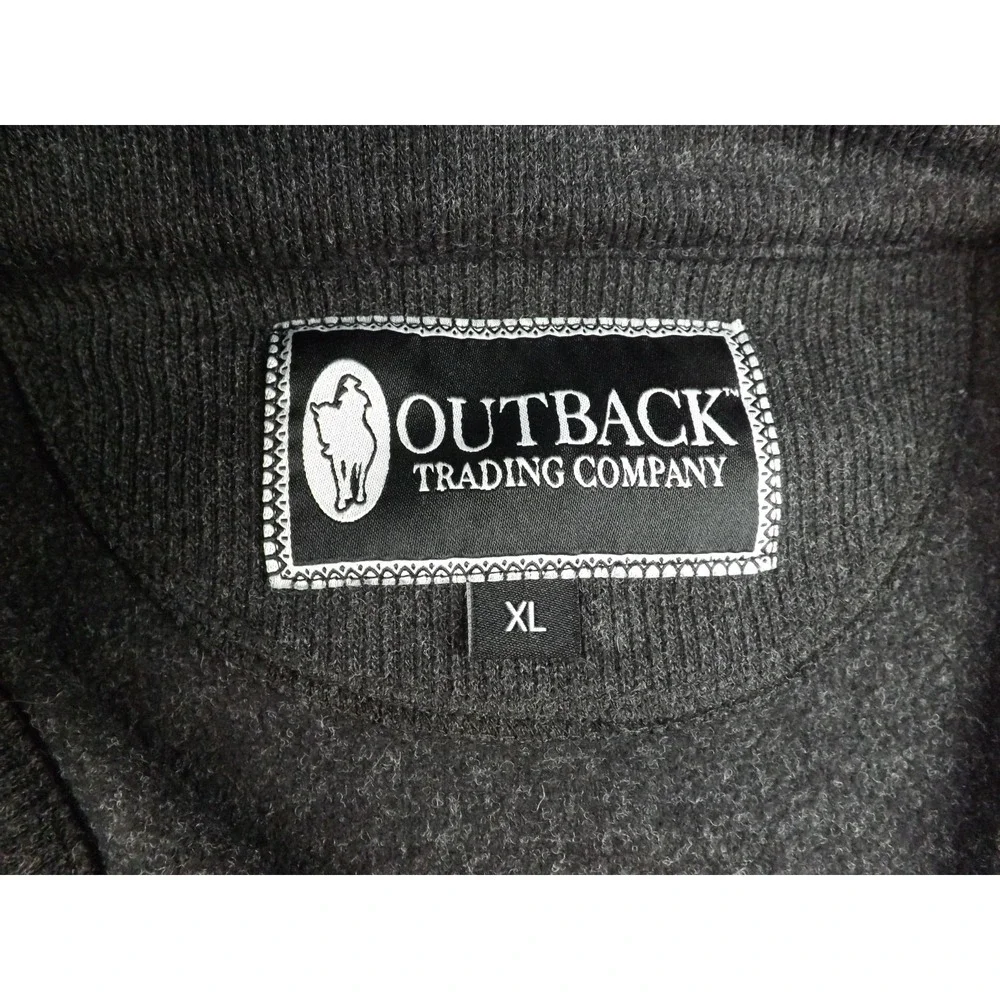 Outback Trading Co‎ Gavin Henley Pullover Sweater Men's  Size  XL Charcoal Gray